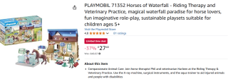 Playmobil Paardrijtherapie & dierenartsenpraktijk voor €32,92 bij Amazon.