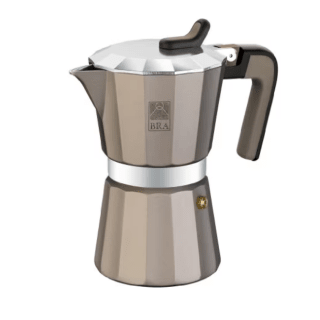 Cafetera BRA Titanium Capacidad 9 Tazas Plateado Titanium a solo 12,94€