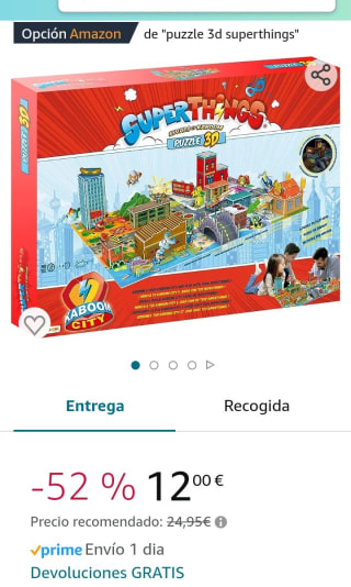 Superzings - Puzzle 3D Kaboom City por 12€.