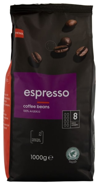 Hema koffiebonen 2 x 1 kg voor €17