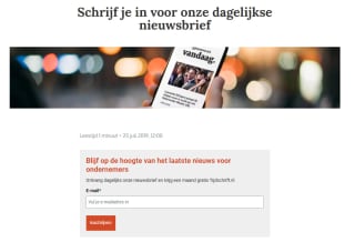 Maand gratis toegang tot Tijdschrift.nl bij inschrijven nieuwsbrief De Ondernemer