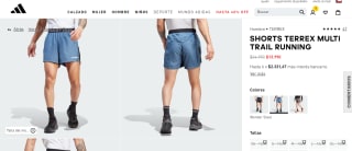 Shorts Terrex Multi Trail Running Azul Hombre Terrex por $13.990