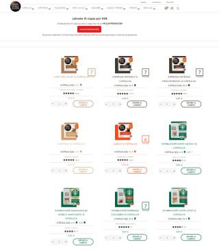 15 Cajas a tan solo 55€ en Dolce Gusto