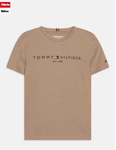 Camiseta caqui campiña con logo Tommy Hilfiger por 21,95€