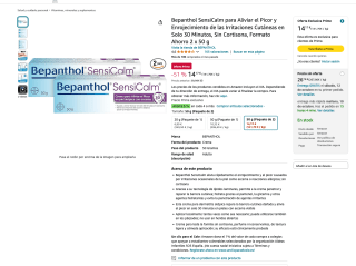 Bepanthol SensiCalm sin cortisona 2 x 50g por solo 14,17€