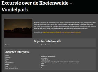 Veel gratis activiteiten tijdens Nacht van de Nacht op 28 oktober (door heel Nederland)