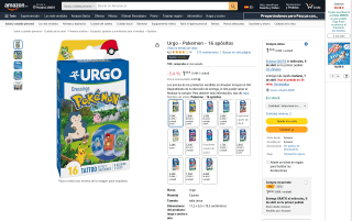 Urgo Pokemon 16 apósitos por 1,89€