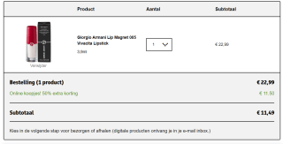 Giorgio Armani Lip Magnet 005 Vivacita Lipstick voor €11,50 bij Kruidvat