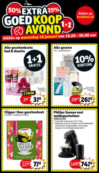 Extra Goedkoop avond bij Kruidvat online