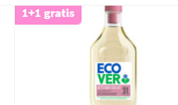 1+1 gratis op Ecover wasmiddel bij Plein