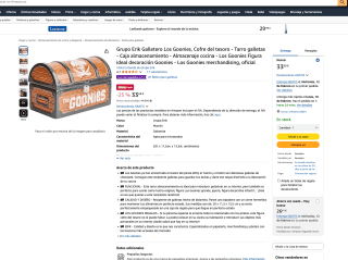 Cofre del tesoro Grupo Erik Galletero Los Goonies Tarro galletas por solo 33,69€