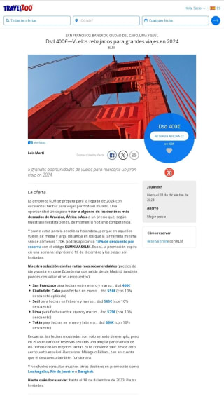 Grandes Viajes con Vuelos Rebajados 2024 desde 400€.