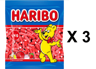 3 KILAZOS de BALLA BALLA de fresa de Haribo, por solo 9,60€