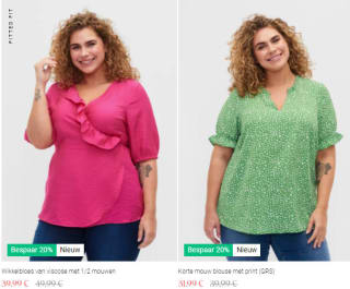 20% korting op alles bij Zizzi