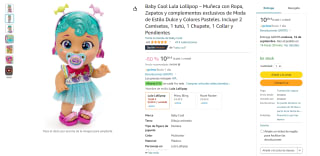 Muñeca Baby Cool Lula Lollipop con accesorios por sólo 10€