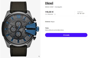 Reloj Cronografo Diesel MEGA CHIEF por 119€