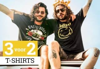 3 halen 2 betalen op T-shirts bij Large