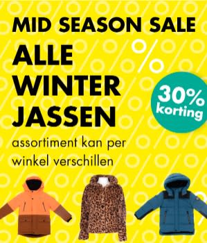 30% korting op alle winterjassen bij Wibra
