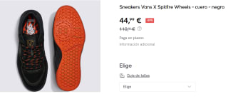 Zapatillas Vans X Spitfire Wheels por 44.99€