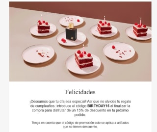 -15% descueto por tu cumpleaños