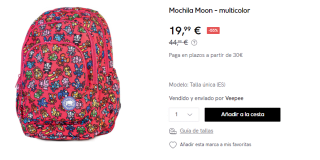 Mochila Kukusumusu Moon por 19.99€