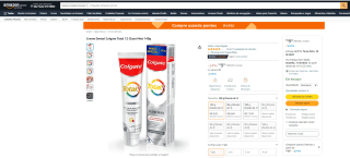 Creme Dental da Colgate Total 12 Clean Mint de 140g - R$ 9,03