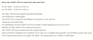 Bouw een LEGO® UFO en neem hem mee naar huis!