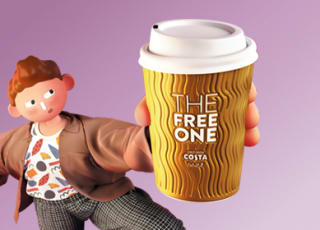 Acquire a £1 hot drink for selected Costa Club members only at Costa Club