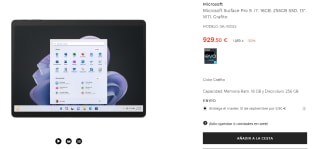 Microsoft Surface Pro 9, i7, 16GB, 256GB SSD, 13", W11por 925,50€