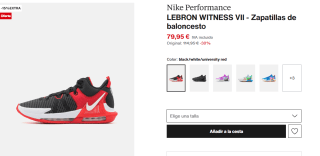 Zapatillas Nike baloncesto LEBRON WITNESS VII por 67,96€