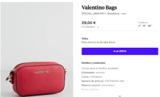 Bolsos y bandoleras Valentino desde solo 29€