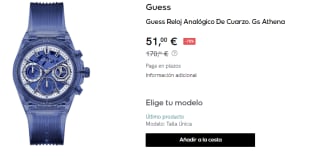 Reloj Analógico De Cuarzo. Guess Gs Athena por 51€