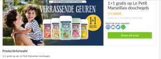 Le petit Marseillais douchegel 1+1 terugbetaald via myshopi