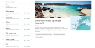 Crucero 15 Días por Barcelona + Francia + Canarias + Madeira + pensión completa y tasas incluidas por 599€