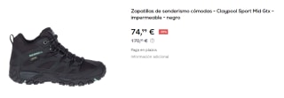 Botas de Trekking para Mujer Merrell Claypool Sport Mid Gore-Tex por 74.9€