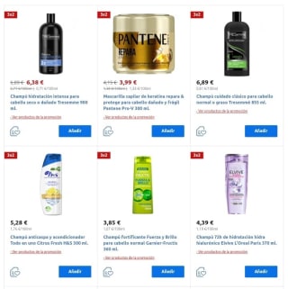 3×2 en artículos de Perfumería Carrefour.
