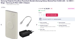 Samsung Originele Draadloze Powerbank Bundel voor €31,99 bij Smartphonehoesjes