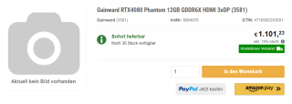 Gainward GeForce RTX 4080 Phantom - 16GB GDDR6X RAM voor €1.101,23 bij Jacob