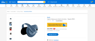 Sujeta cabeza NapUp Ride para asiento de auto por $21.990