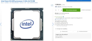 Intel Xeon W-2295 CPU voor €1390,04 bij Max ICT