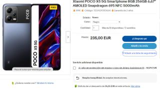 Xiaomi POCO X5 5G, 8GB 256GB por 199€