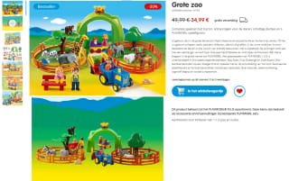 Playmobil Grote zoo 6754 voor €34,99 bij Playmobil
