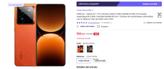 Realme GT 7 Pro de 12GB/256GB por 584€