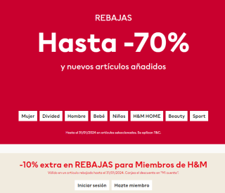 Rebajas hasta 80% dto