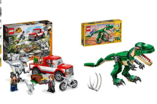 Set Lego 76946 Jurassic World Captura de los Velocirraptores Blue y Beta + Lego Creator 31058 Grandes dinosaurios por 37,98€
