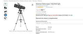 National Geographic Telescopio 130/650 por 99€
