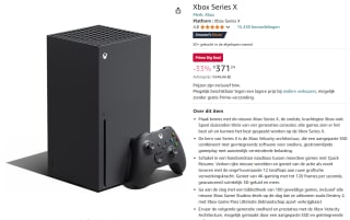 Microsoft Xbox Series X 1TB, Disc Drive voor €371,24 met Amazon Prime