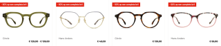 50% korting op complete bril of 3 halen 1 betalen bij Hans Anders