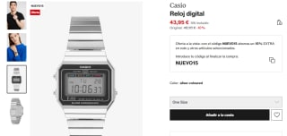 Reloj digital Casio 700 por 37.50€