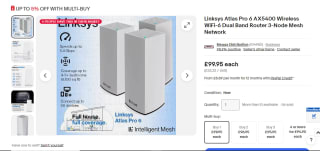 Linksys Atlas Pro 6 AX5400 Router k - £99.95